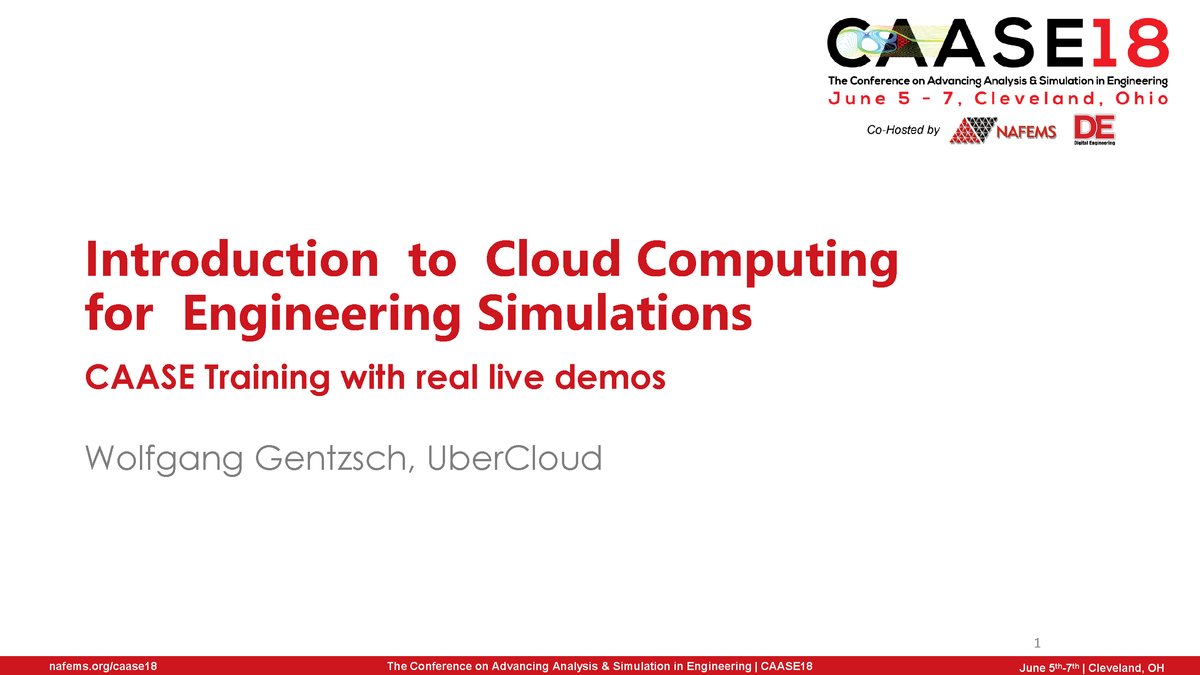 NAFEMS - Introduction to Cloud Computing for Engineering Simulations ...