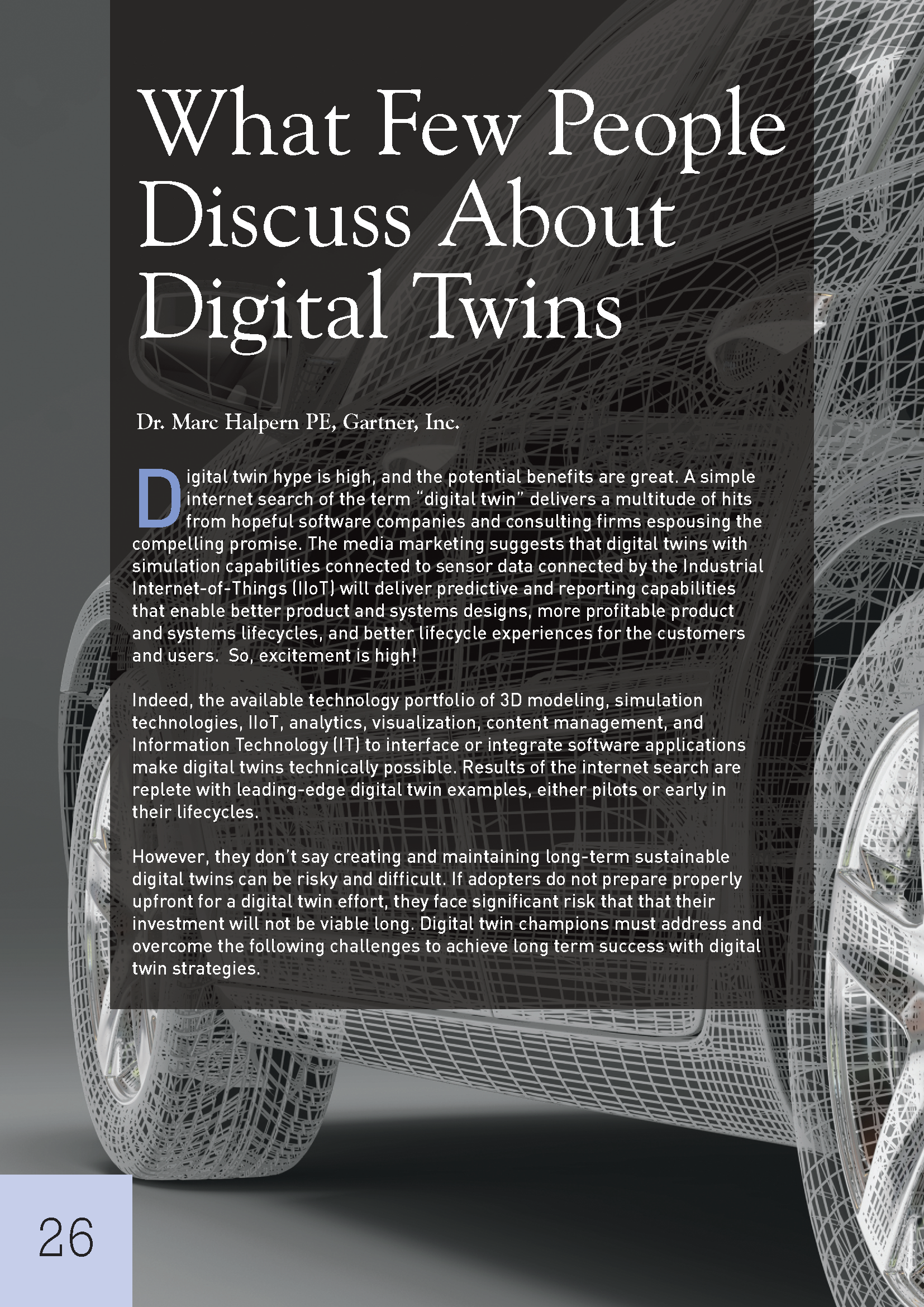 CHALLENGES WITH DIGITAL TWINS
