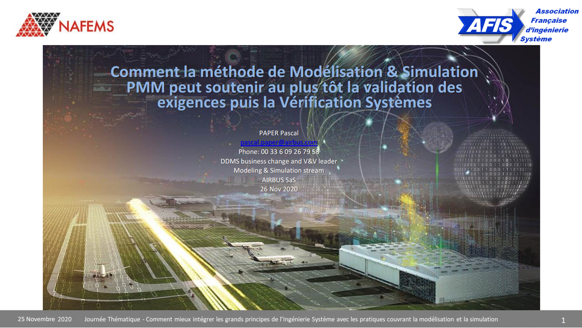 NAFEMS - System Engineering Driven Modelling & Simulation Method; A ...