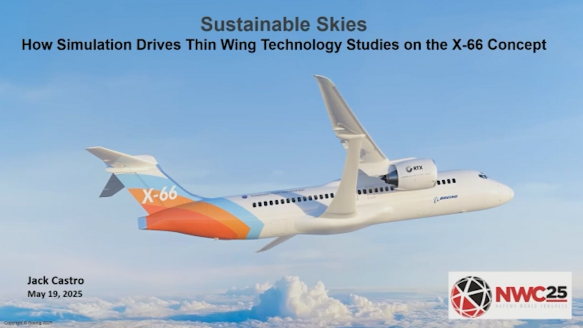 NAFEMS - Sustainable Skies – How Simulation Drives Thin Wing Technology ...
