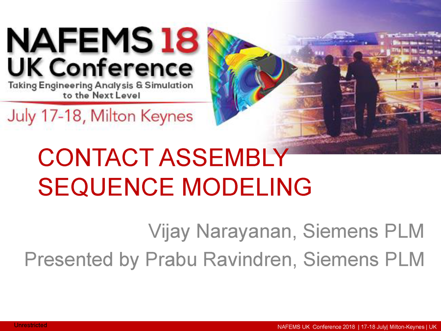 NAFEMS - Contact Assembly Sequence Modeling