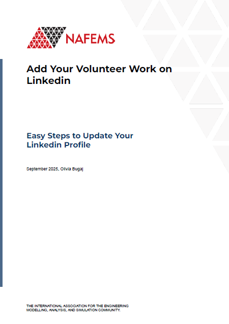 Add your NAFEMS Volunteer Experience on Linkedin