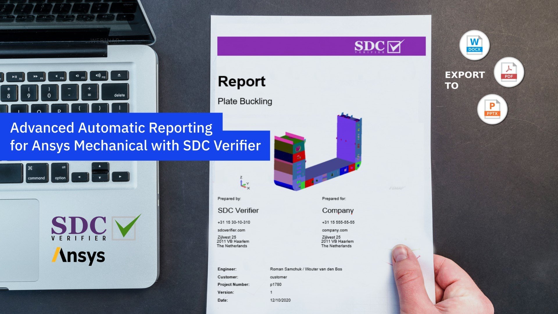 Advanced Automatic Reporting for Ansys Mechanical with SDC Verifier