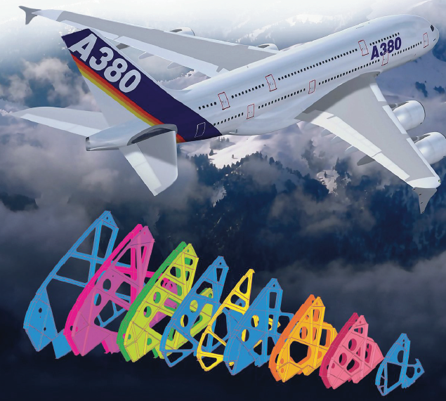 Simulation of the Airbus A380 wing ribs