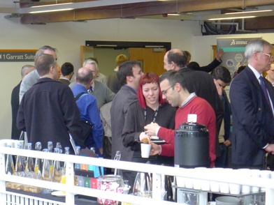 Participants in conversation at the SimBest project results Event.